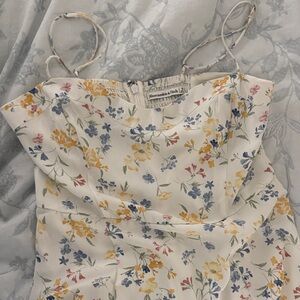 Abercrombie & Fitch floral midi dress